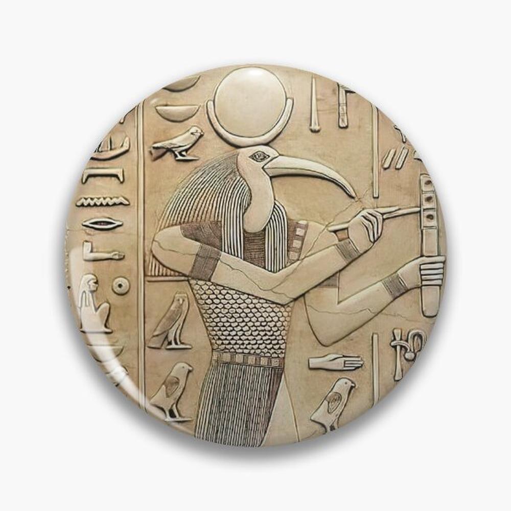 Embroidery Icon - Antico dio egiziano Thoth Pin Bottoni