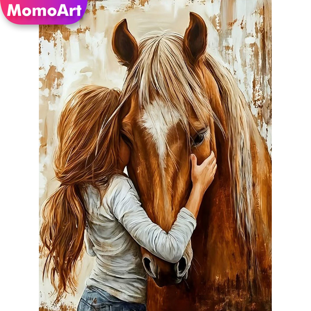 Embroidery Horse - Momoart Nuovo Arrivo Mosaico Diamantato Ritratto