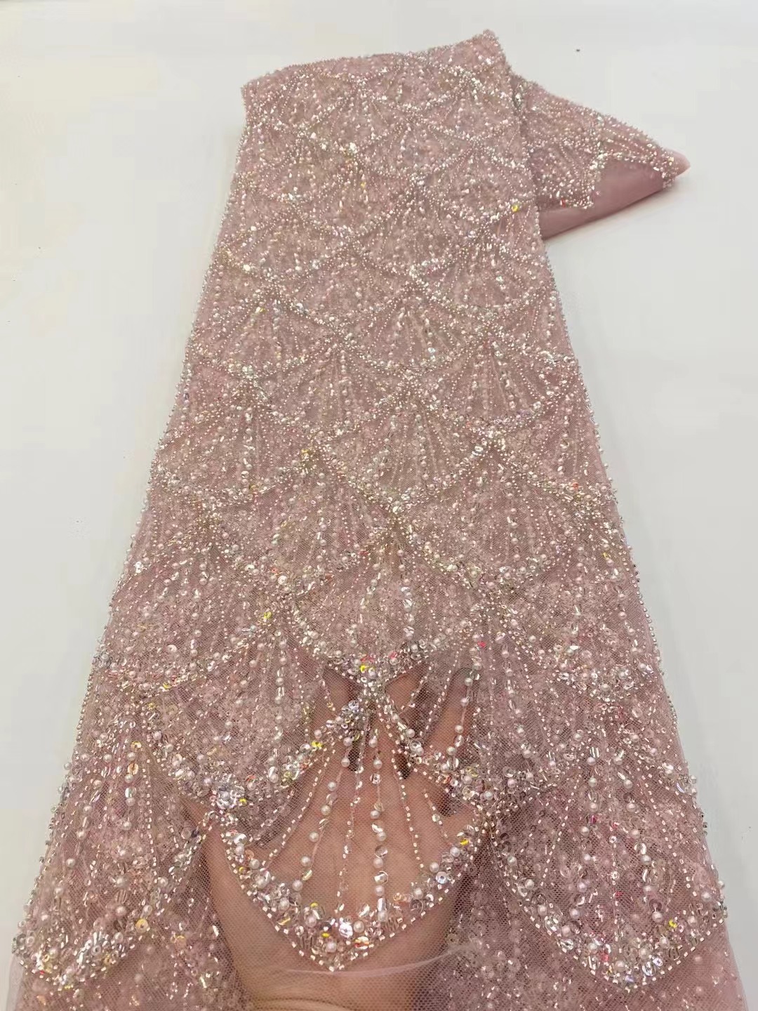 Embroidery Net Dress - Tessuto in pizzo tulle africano 2026,