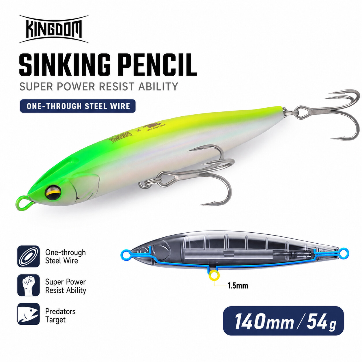 Transfer Pen Ink - KINGDOM Esca Affondante Tipo Pencil 54g