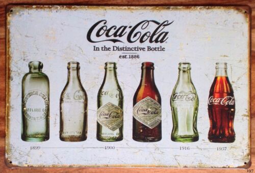Embroidery Water - Targa in metallo da parete Coca-Cola