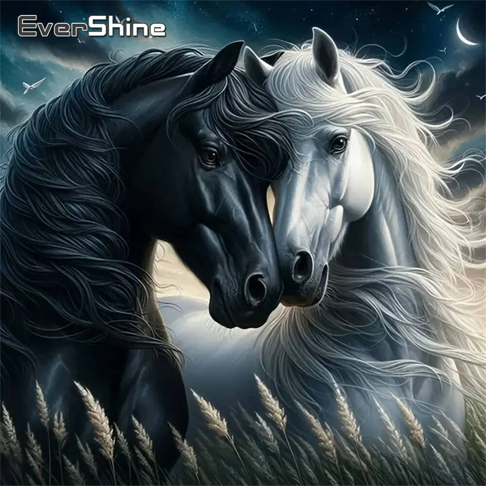 Embroidery Horse - Evershine Pittura diamante Fiore margherita Forniture