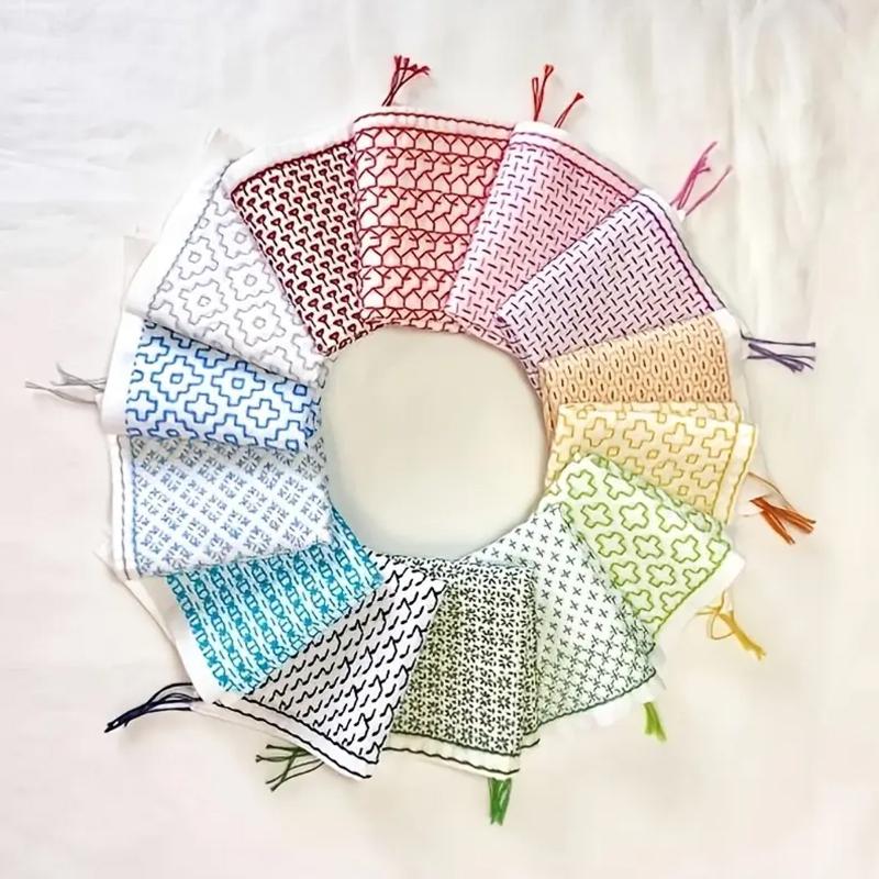 Embroidery Water - 9/32 pezzi filo e aghi tessuto
