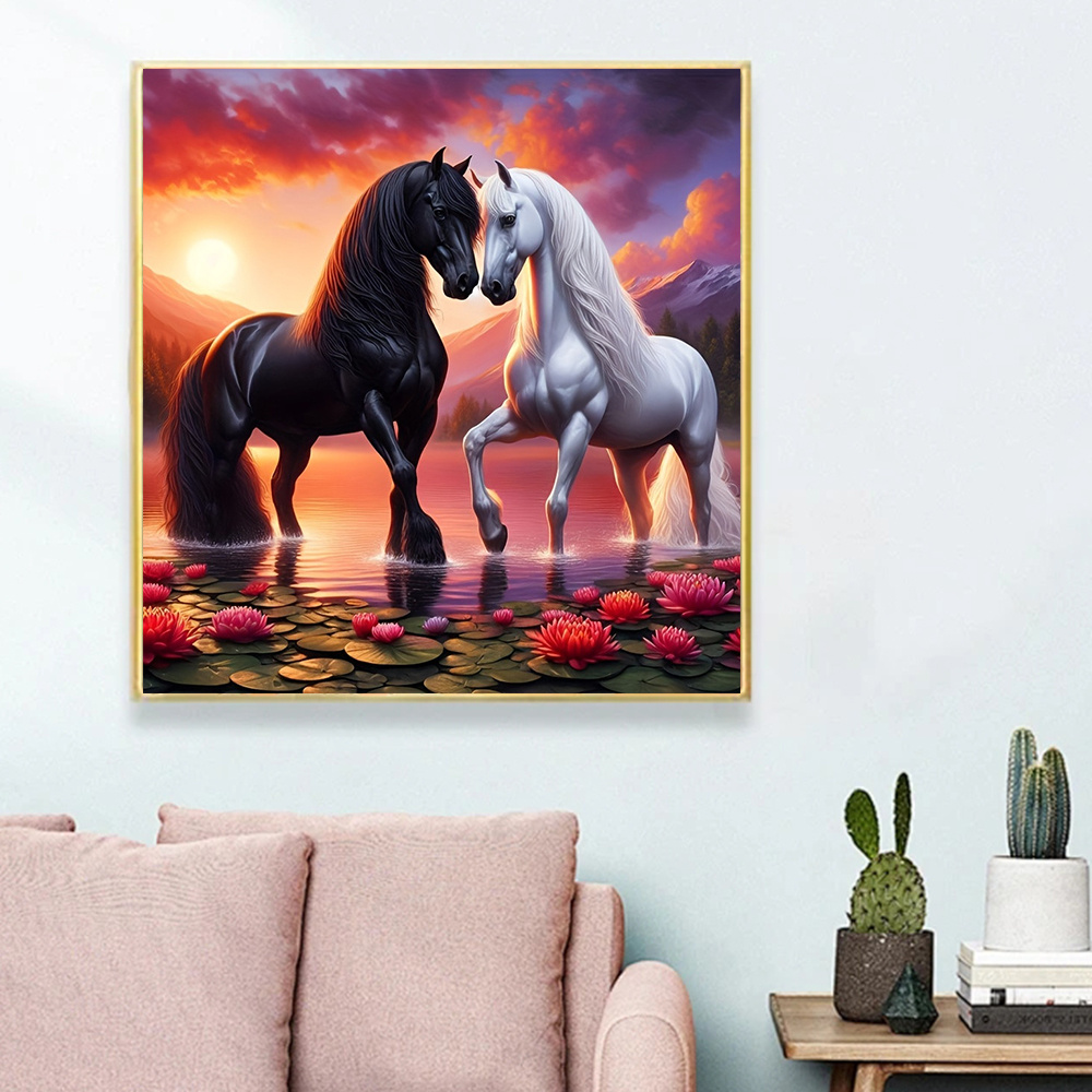Huacan Diamond Painting Set Ta - Embroidery Horse recensione e prezzo