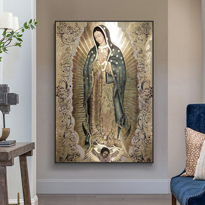Retro Lady of Guadalupe 5D pit - Embroidery Icon recensione e prezzo