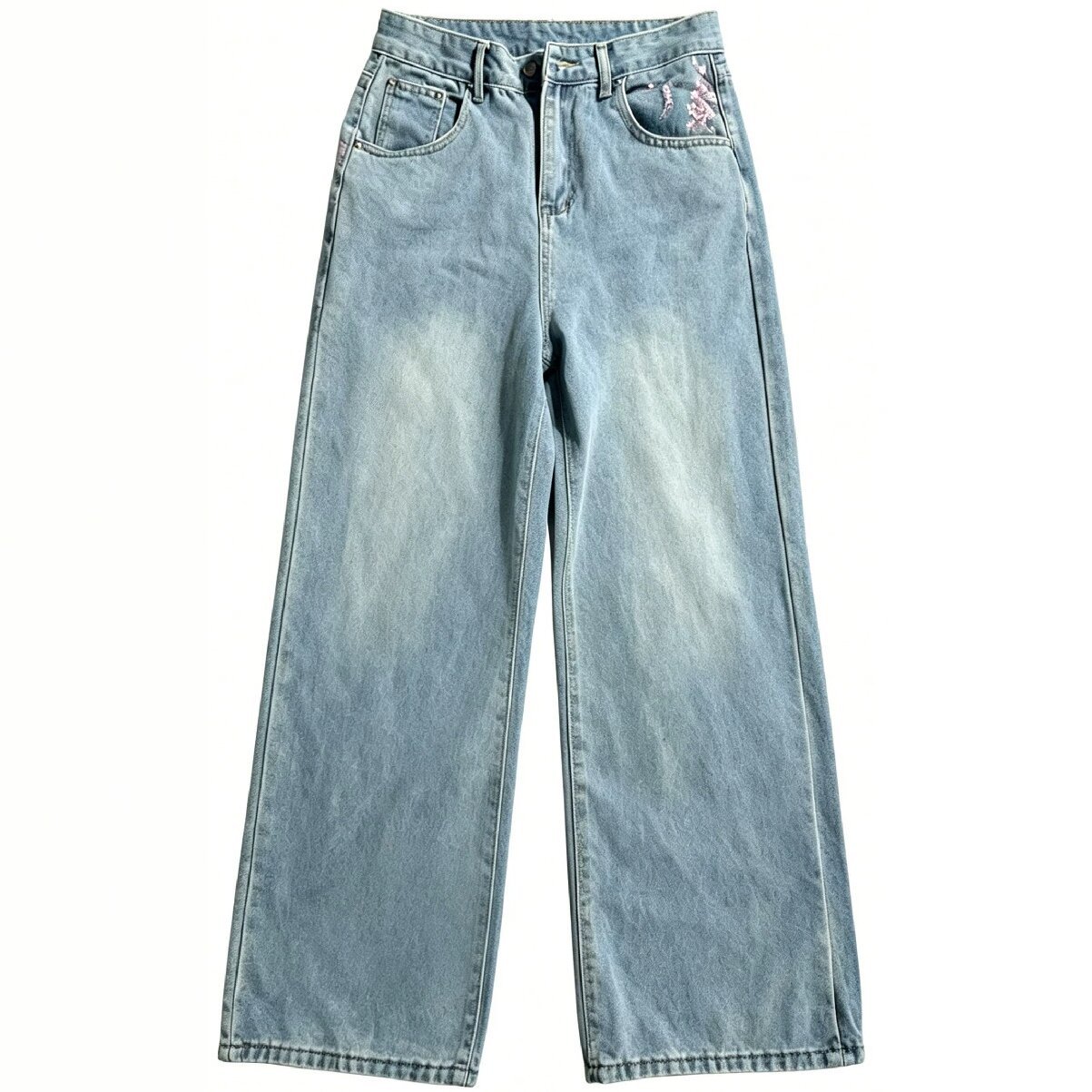 Jeans a Vita Alta e Gamba Larg - Embroidery Jeans Sakura recensione e prezzo