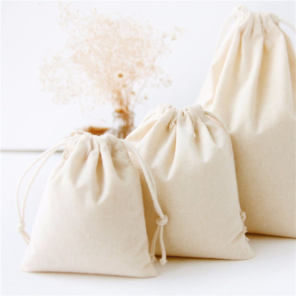 Bianco puro Cotone Lino Sacche - Linen Fabric Natural recensione e prezzo