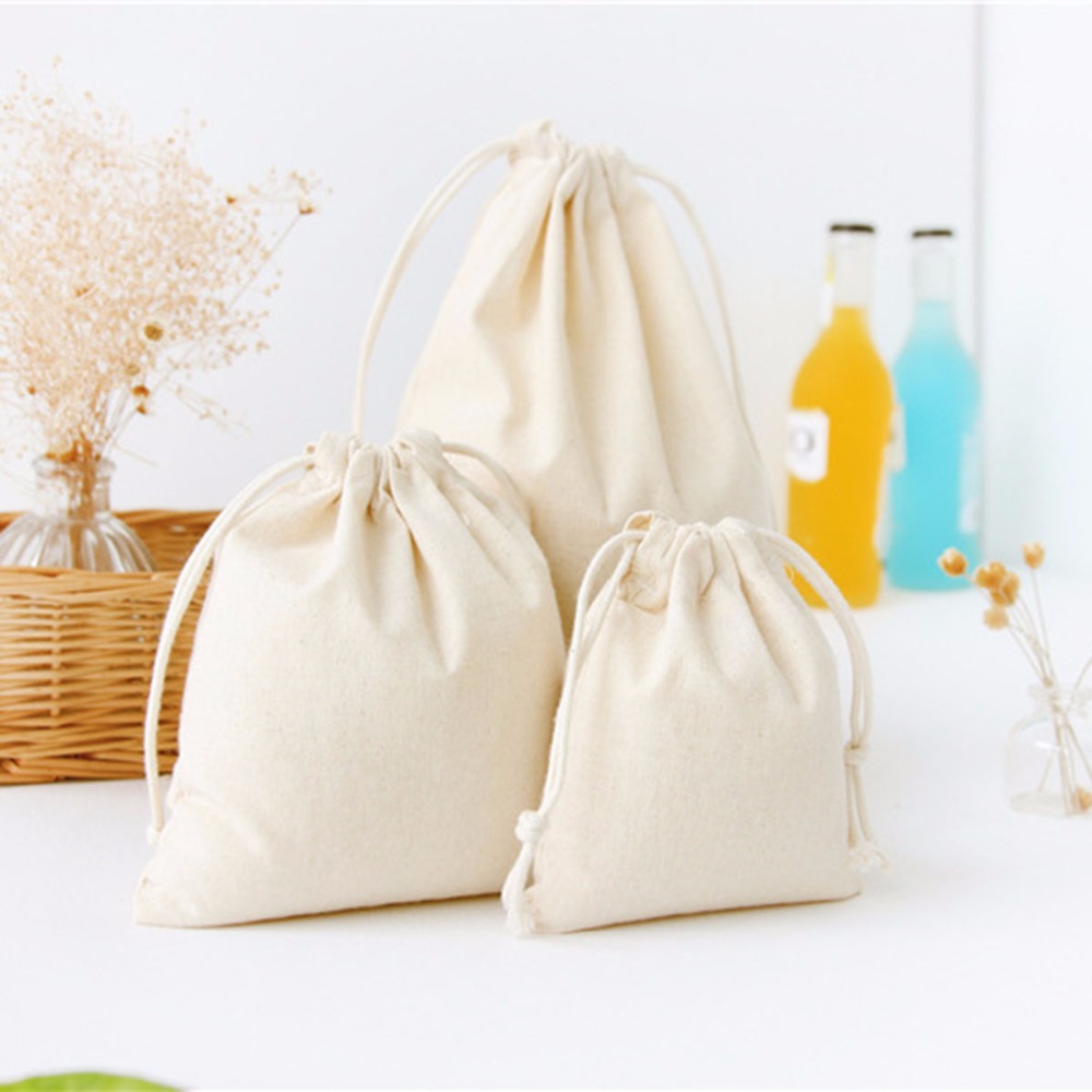 Bianco puro Cotone Lino Sacche - Linen Fabric Natural recensione e prezzo