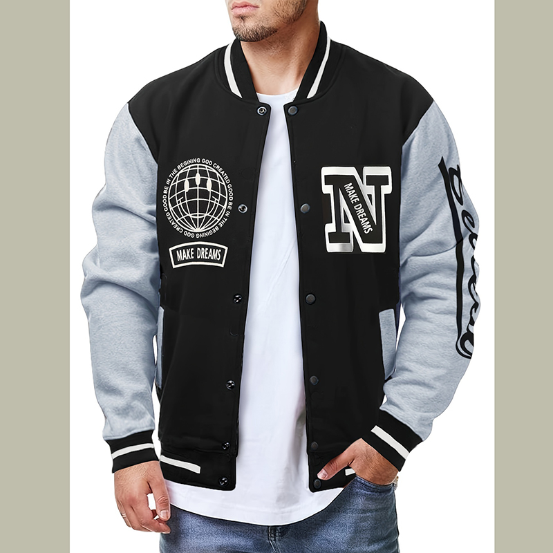 Giacca da Baseball con Lettera - Embroidery Letter N recensione e prezzo
