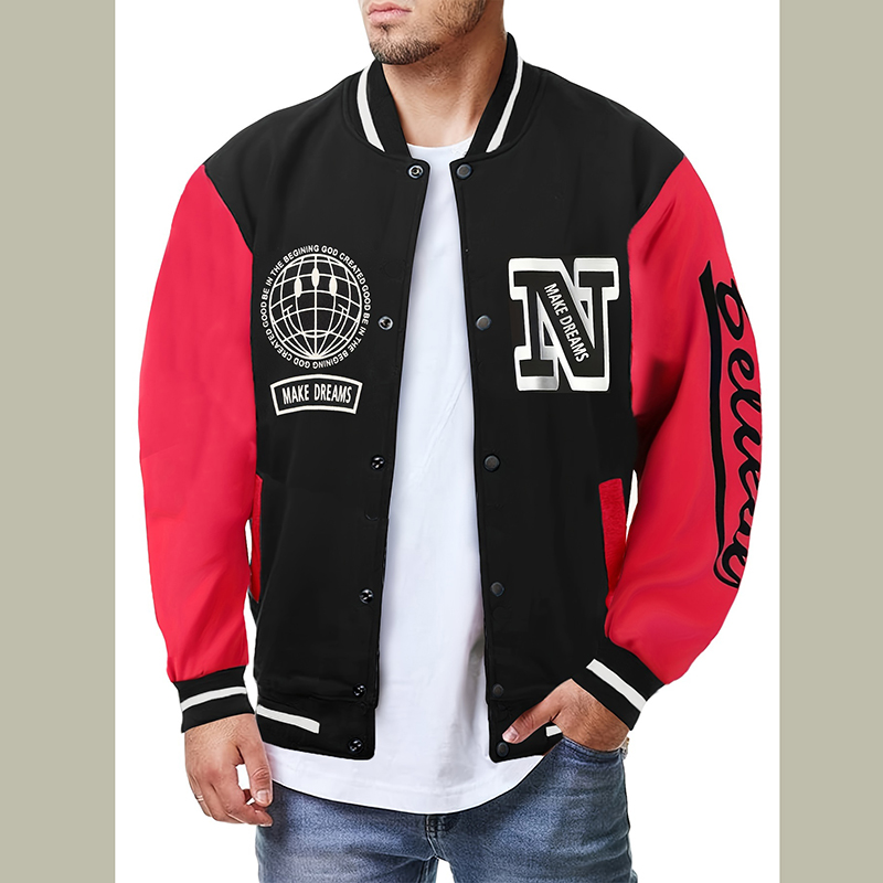 Giacca da Baseball con Lettera - Embroidery Letter N recensione e prezzo