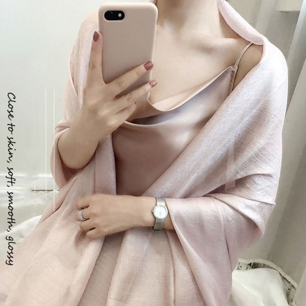 Sciarpa tinta unita da donna i - Linen Fabric Natural recensione e prezzo