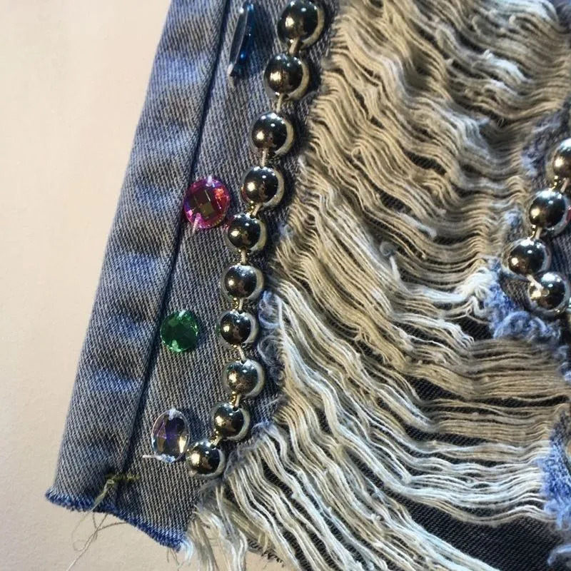 2025 Pantaloni corti estivi Je - Embroidery Jeans Sakura recensione e prezzo