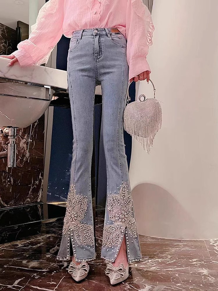 Jeans da donna a vita alta ric - Embroidery Jeans Sakura recensione e prezzo