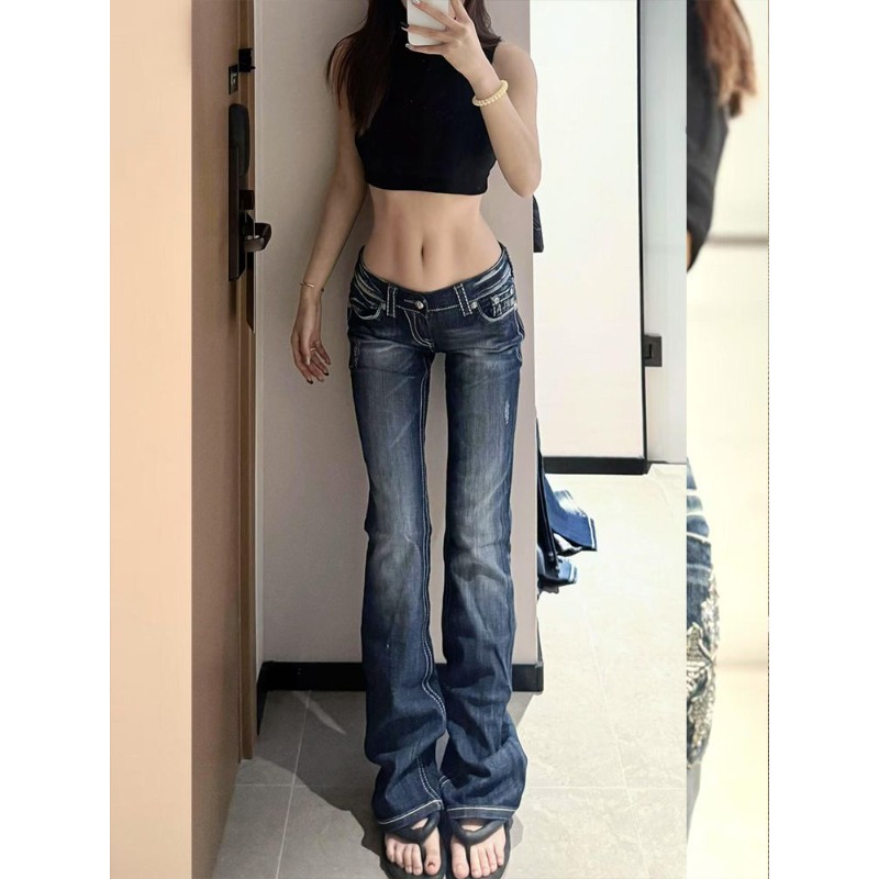 Jeans da Donna Y2K Gotici con  - Embroidery Jeans Sakura recensione e prezzo