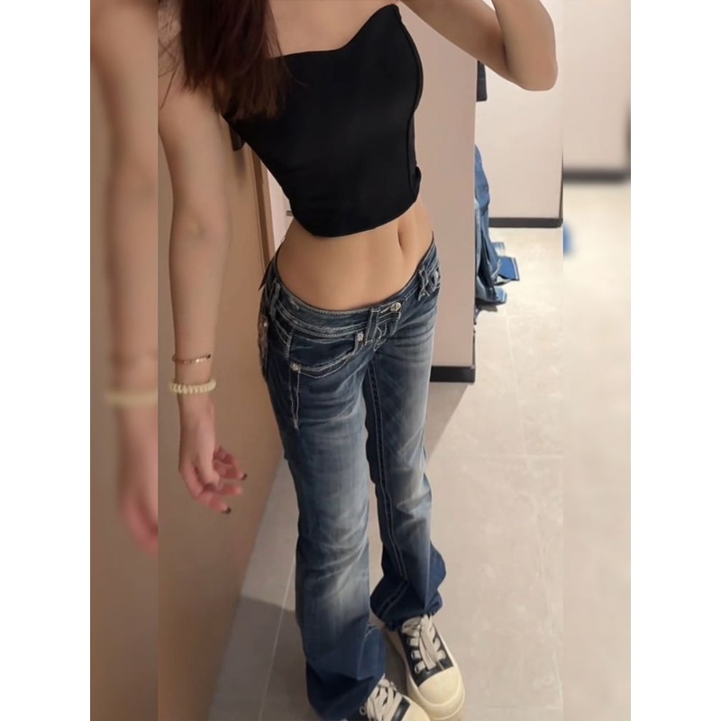 Jeans da Donna Y2K Gotici con  - Embroidery Jeans Sakura recensione e prezzo