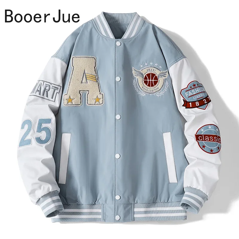 Giacca bomber da baseball coll - Embroidery Letter N recensione e prezzo