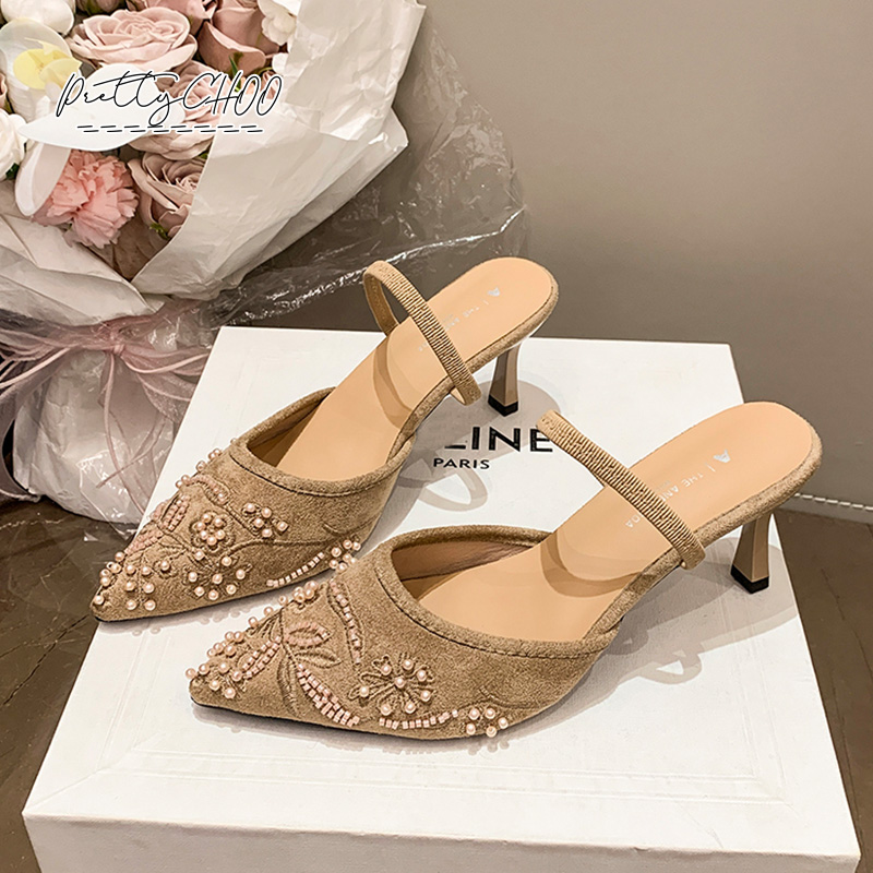 Scarpe Slingback con Perle per - Embroidery Shoes recensione e prezzo