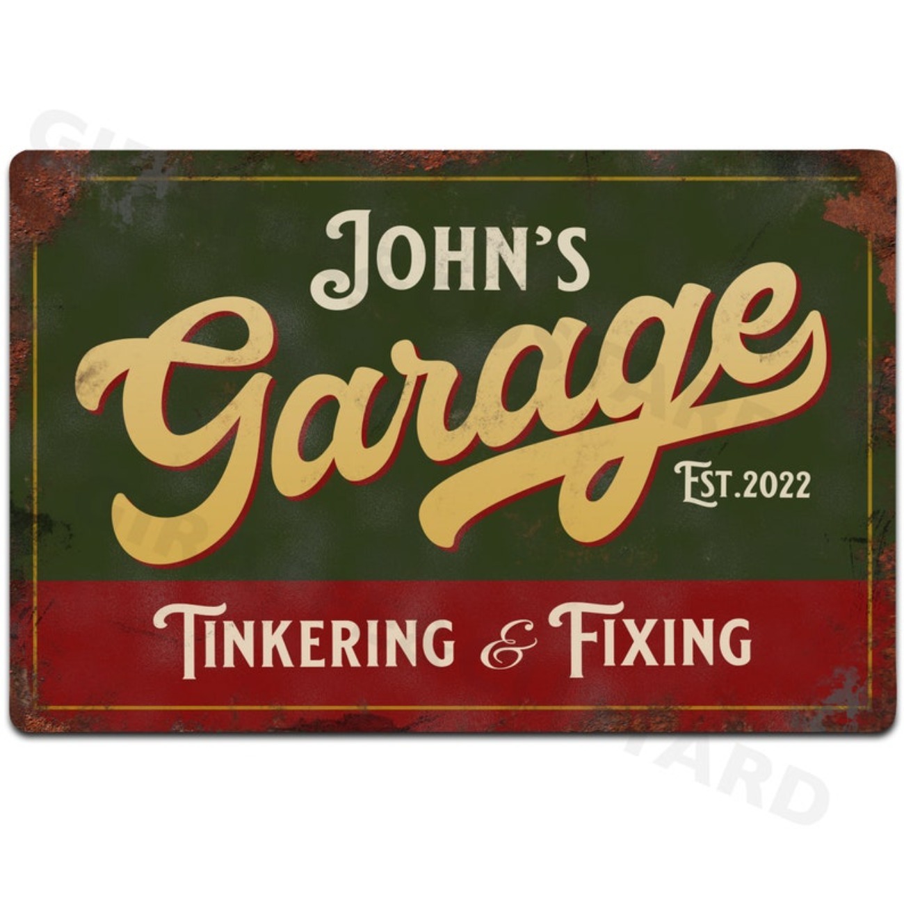 Targa in metallo per garage pe - Embroidery Water recensione e prezzo