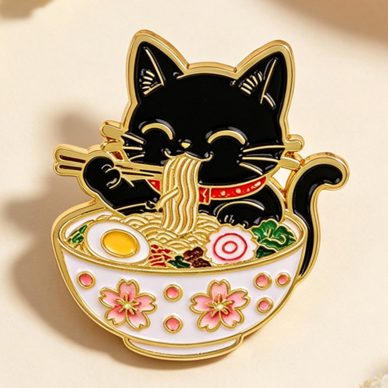 Grazioso Gatto Nero che Mangia - Embroidery Textile recensione e prezzo