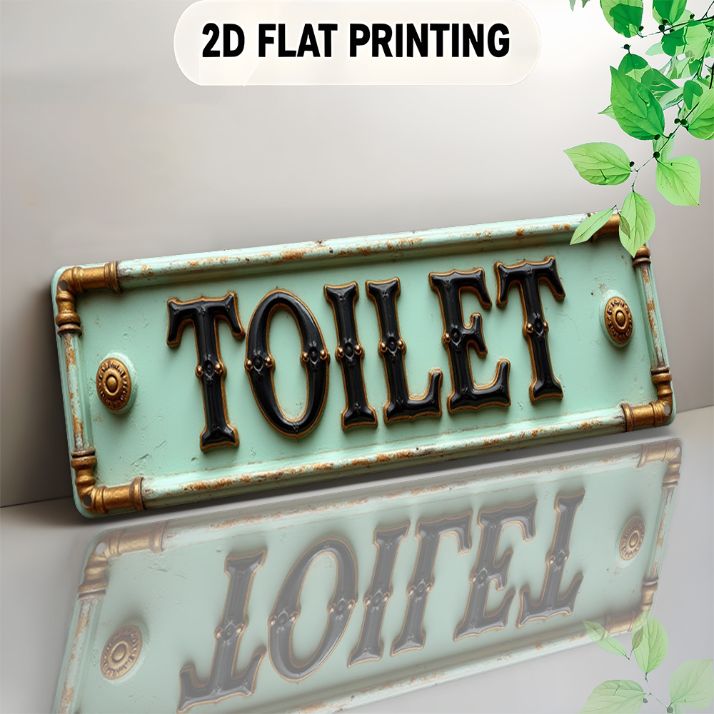 Targa per WC piatta e vintage  - Embroidery Water recensione e prezzo