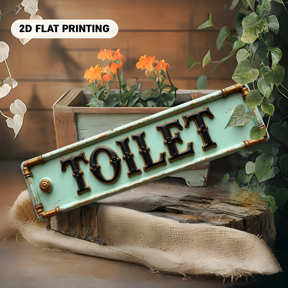Targa per WC piatta e vintage  - Embroidery Water recensione e prezzo