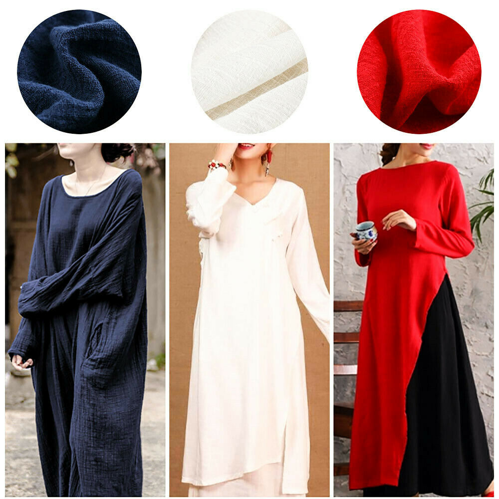 Tessuto Colorato Sottile in Li - Linen Fabric Natural recensione e prezzo